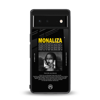 lollipop monaliza back phone cover | glass case for google pixel 6