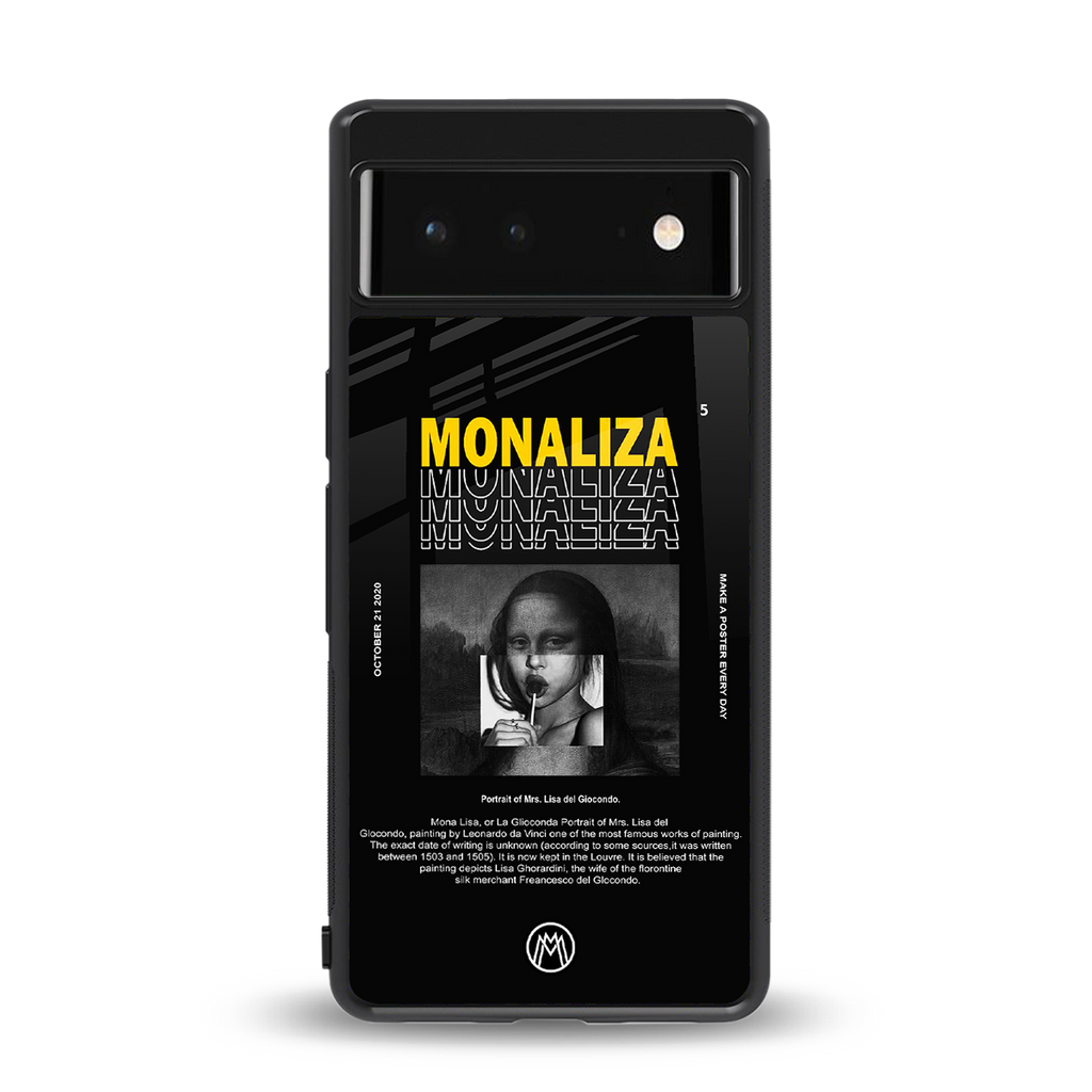 lollipop monaliza back phone cover | glass case for Google Pixel 6A
