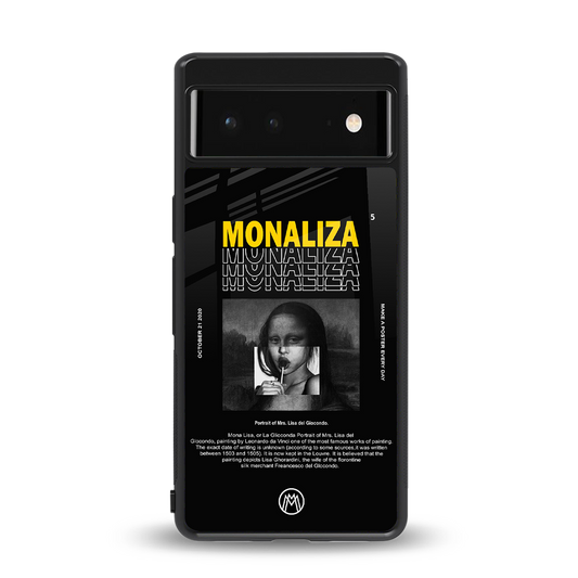 lollipop monaliza back phone cover | glass case for Google Pixel 6A
