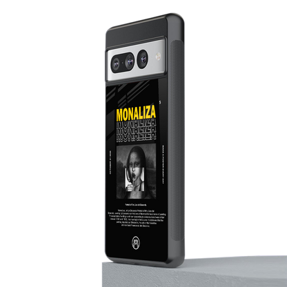 lollipop monaliza back phone cover | glass case for google pixel 7 pro