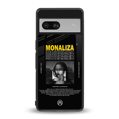 lollipop monaliza back phone cover | glass case for Google Pixel 7