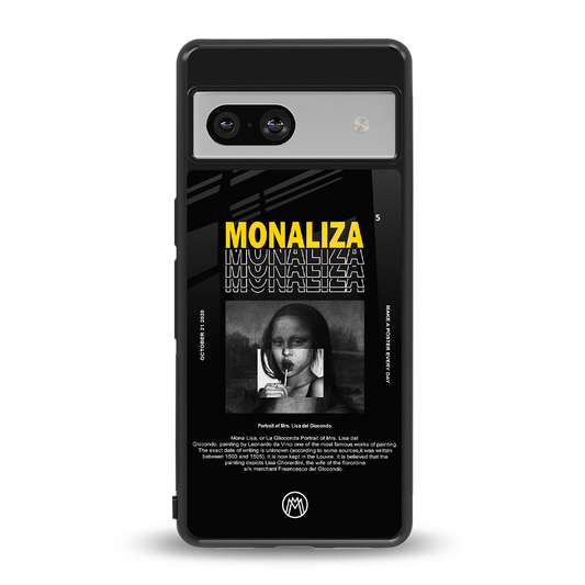 lollipop monaliza back phone cover | glass case for Google Pixel 7