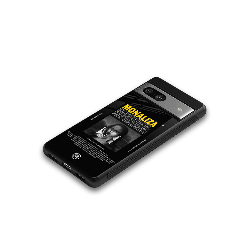 lollipop monaliza back phone cover | glass case for Google Pixel 7