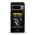lollipop monaliza back phone cover | glass case for google pixel 8 pro