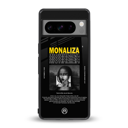 lollipop monaliza back phone cover | glass case for google pixel 8 pro