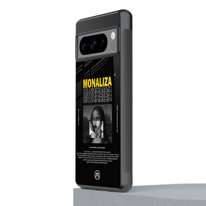 lollipop monaliza back phone cover | glass case for google pixel 8 pro