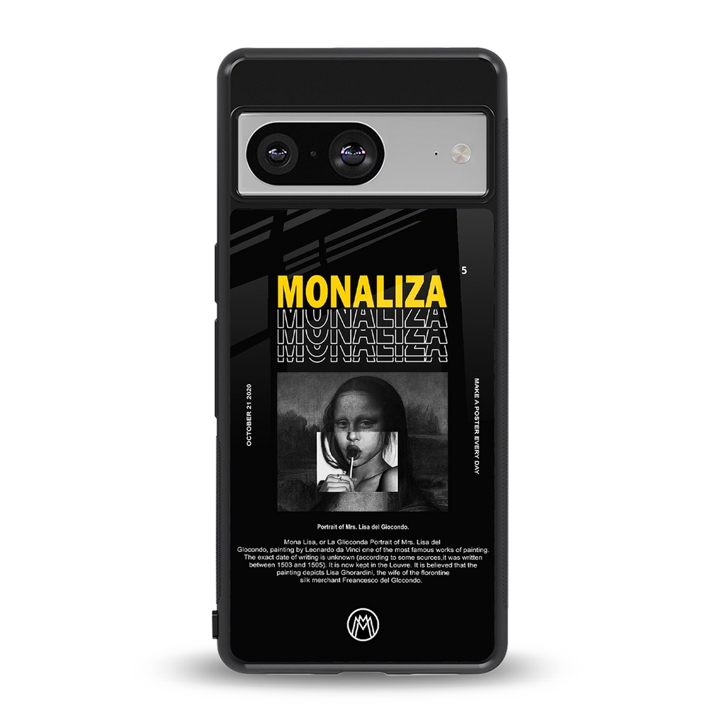 lollipop monaliza back phone cover | glass case for Google Pixel 8