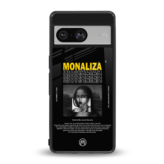 lollipop monaliza back phone cover | glass case for Google Pixel 8