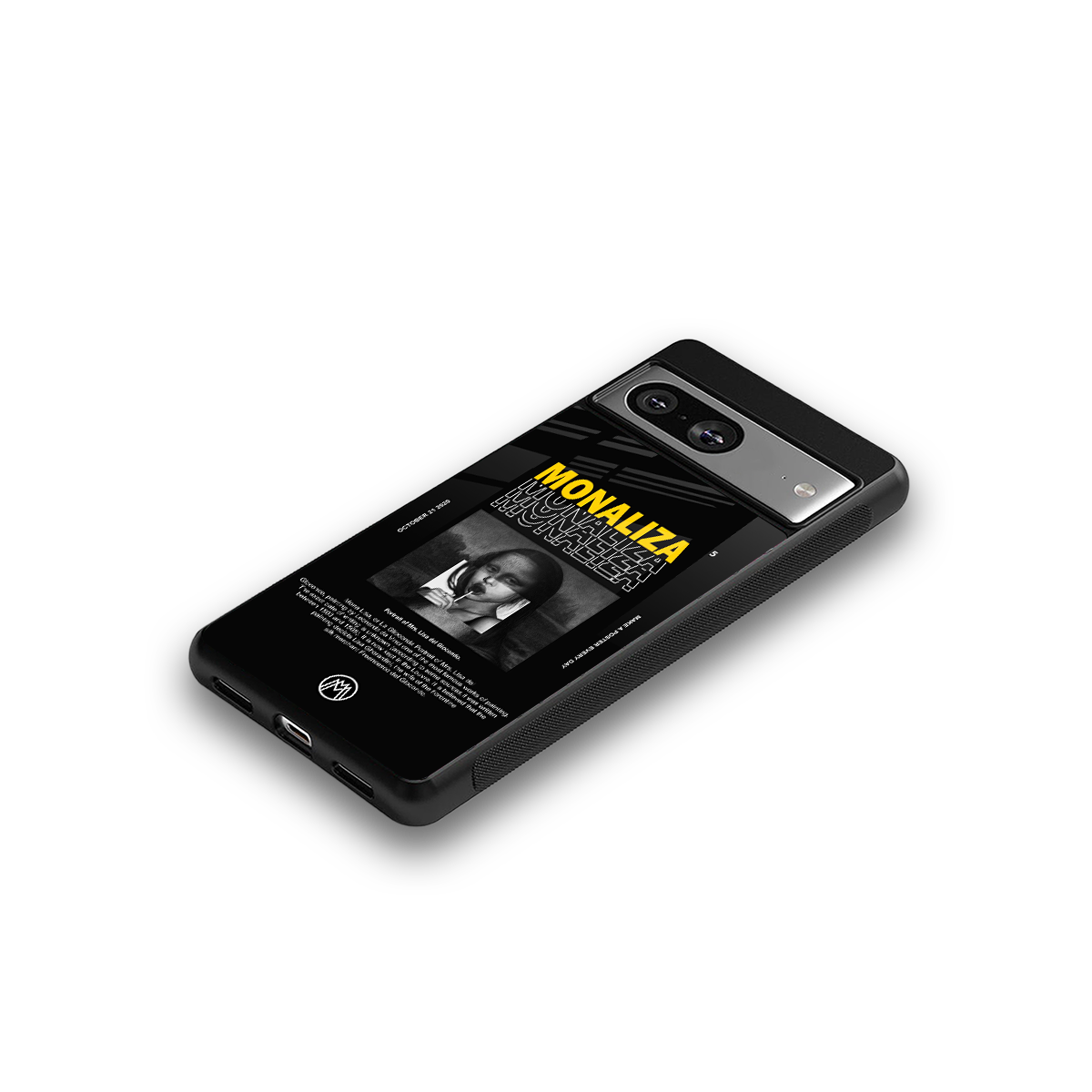 lollipop monaliza back phone cover | glass case for Google Pixel 8