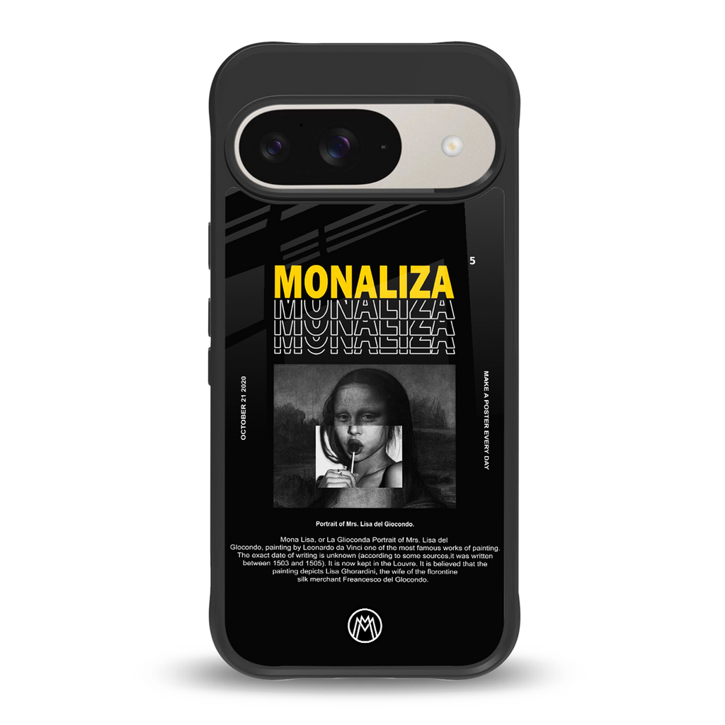 lollipop monaliza back phone cover | glass case for google pixel 9