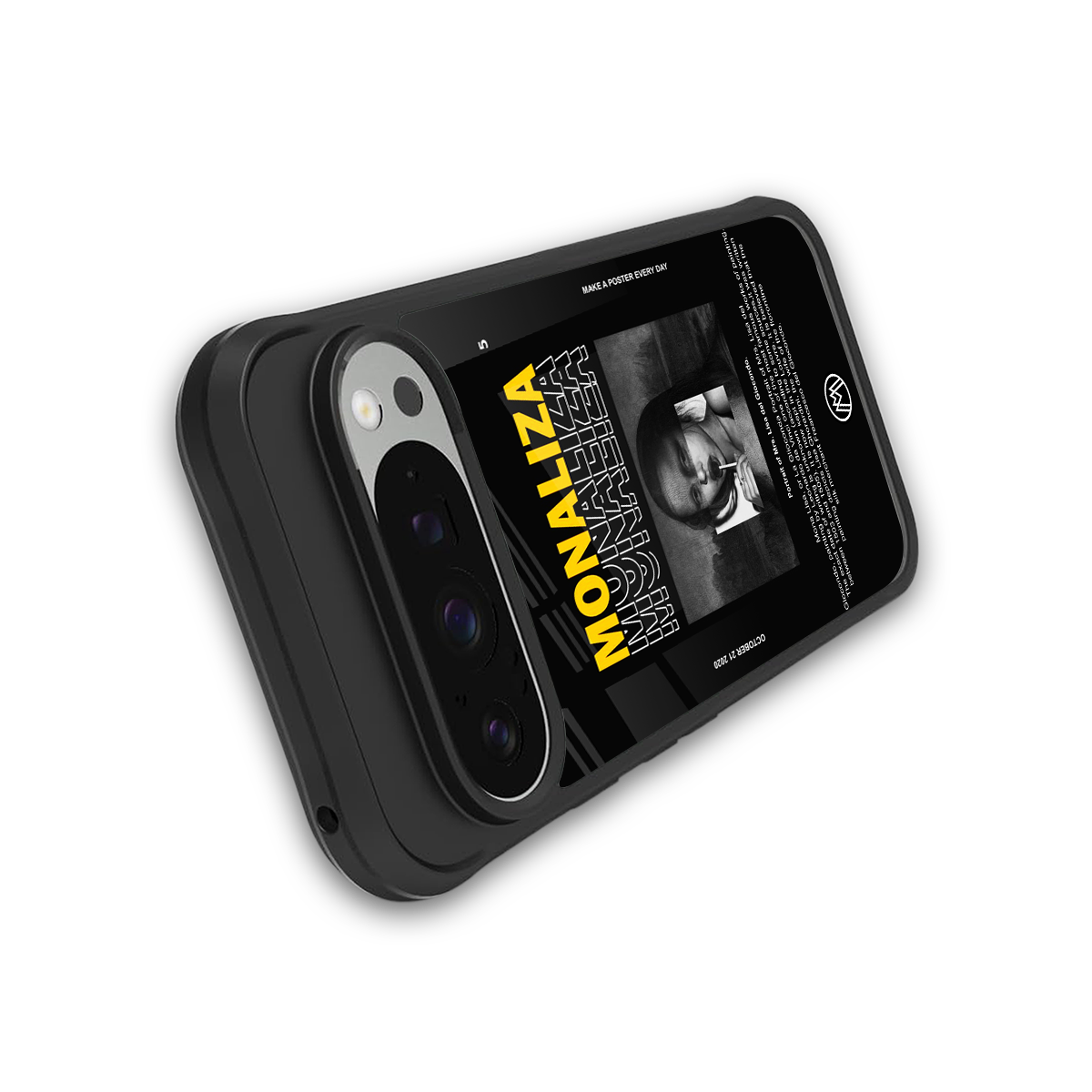lollipop monaliza back phone cover | glass case for google pixel 9 pro