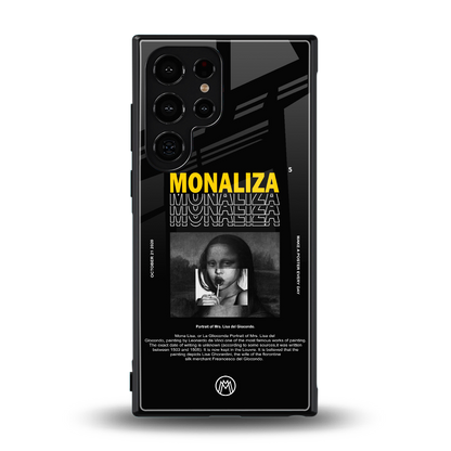 lollipop monaliza back phone cover | glass case for samsung galaxy s23 ultra