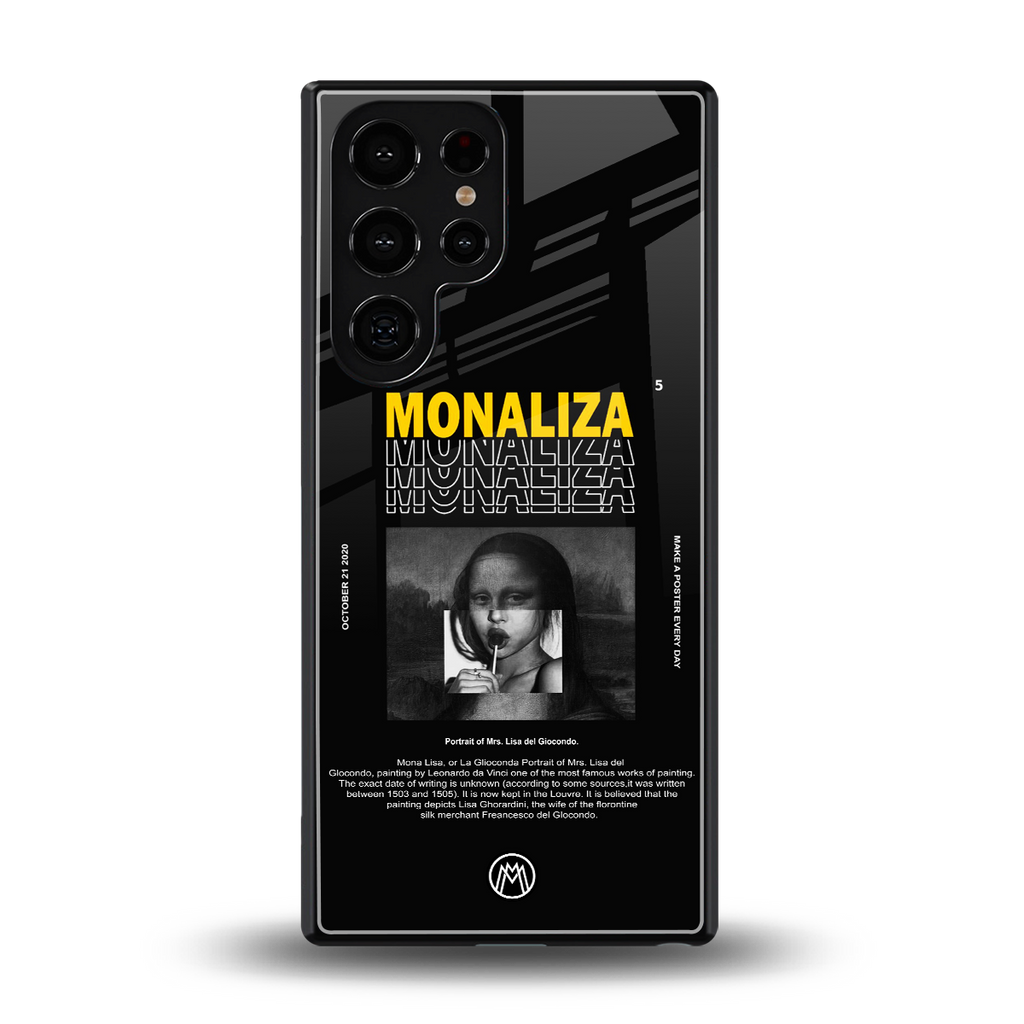 lollipop monaliza back phone cover | glass case for samsung galaxy s25 ultra