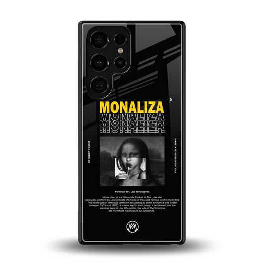 lollipop monaliza back phone cover | glass case for samsung galaxy s25 ultra