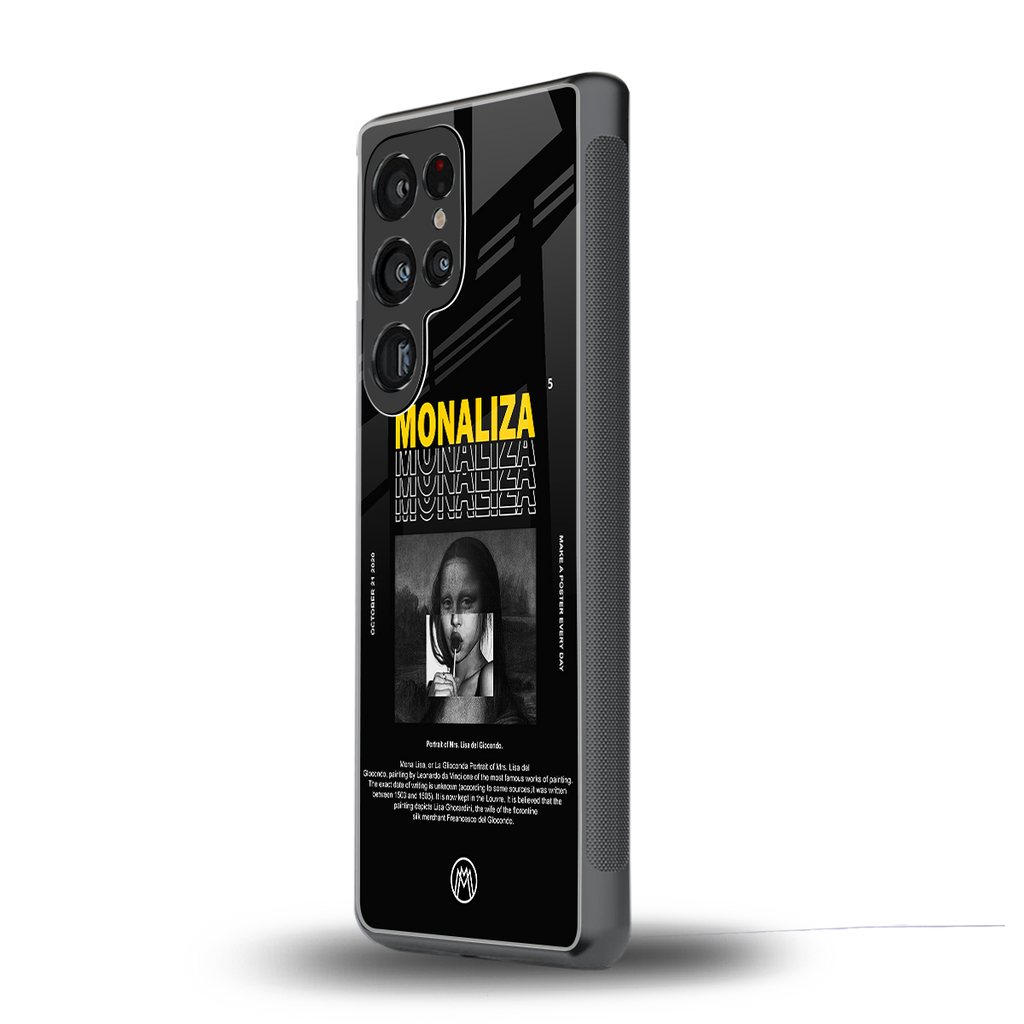 lollipop monaliza back phone cover | glass case for samsung galaxy s25 ultra