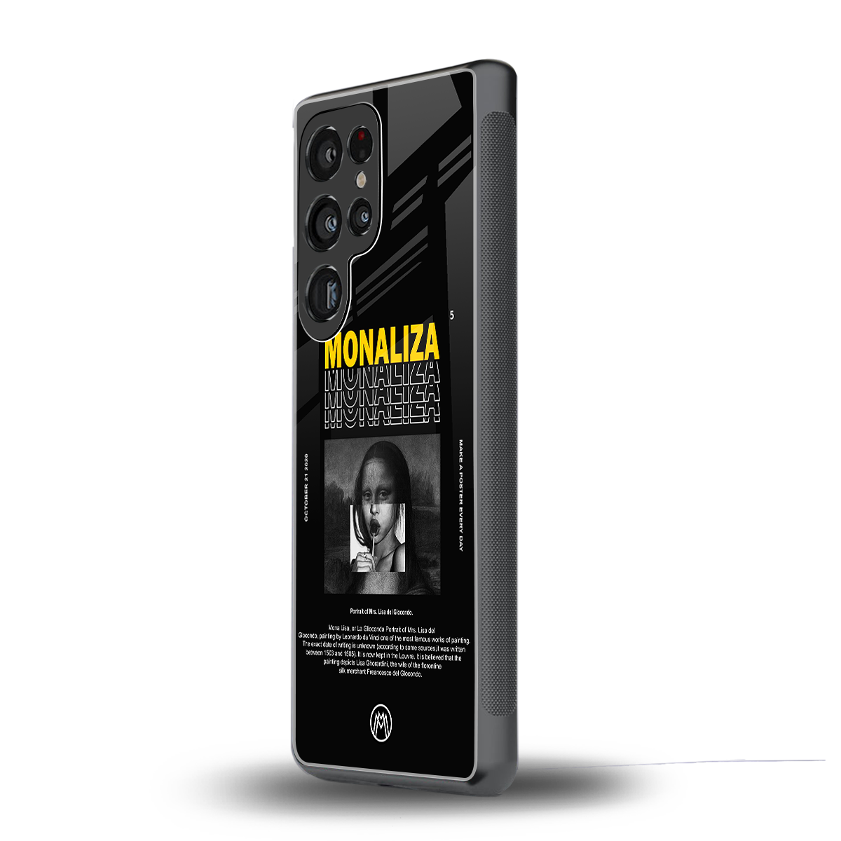 lollipop monaliza back phone cover | glass case for samsung galaxy s25 ultra