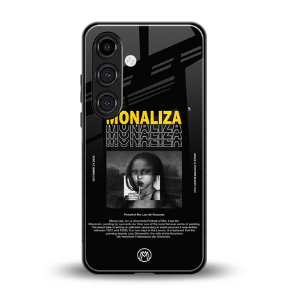 lollipop monaliza back phone cover | glass case for samsung galaxy s24 fe