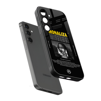lollipop monaliza back phone cover | glass case for samsung galaxy s24 fe