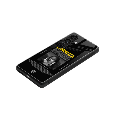 lollipop monaliza back phone cover | glass case for samsung galaxy s24 plus