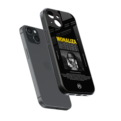 lollipop monaliza back phone cover | glass case for iphone 15