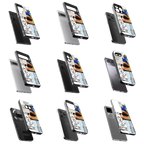 Durable Glass Back Mobile Case for iPhone, Samsung, OnePlus, Google Pixel, Redmi, Vivo, Oppo