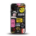 lonely hearts club black back phone cover | glass case for iphone 13