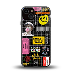 lonely hearts club black back phone cover | glass case for iphone 13
