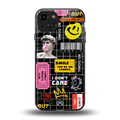 lonely hearts club black back phone cover | glass case for iphone 15