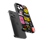 lonely hearts club black back phone cover | glass case for iphone 16 pro max