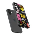 lonely hearts club black back phone cover | glass case for iphone 16