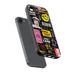 lonely hearts club black back phone cover | glass case for iphone 16e