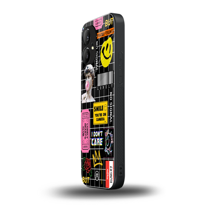 lonely hearts club black back phone cover | glass case for nothing phone 1