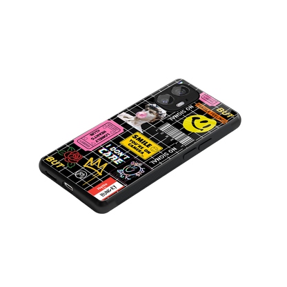 lonely hearts club black back phone cover | glass case for nothing phone 2