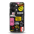 lonely hearts club black back phone cover | glass case for oneplus nord 3