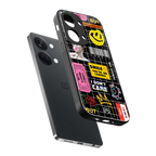 lonely hearts club black back phone cover | glass case for oneplus nord 3