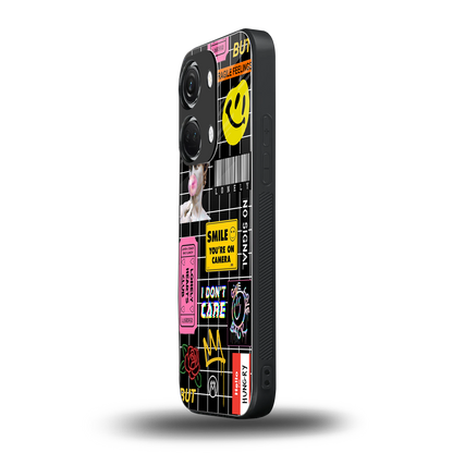 lonely hearts club black back phone cover | glass case for oneplus nord 3