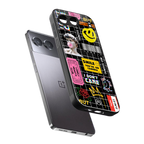 lonely hearts club black back phone cover | glass case for oneplus nord 4