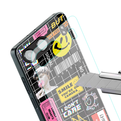 lonely hearts club black back phone cover | glass case for oneplus nord 4