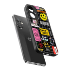 lonely hearts club black back phone cover | glass case for oneplus nord ce 3