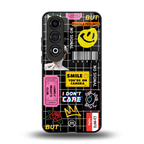 lonely hearts club black back phone cover | glass case for oneplus nord ce 4