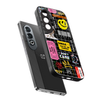 lonely hearts club black back phone cover | glass case for oneplus nord ce 4