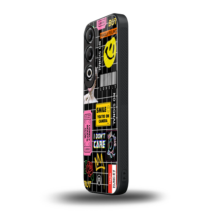 lonely hearts club black back phone cover | glass case for oneplus nord ce 4