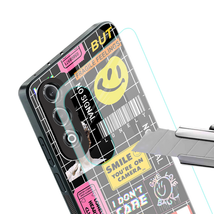 lonely hearts club black back phone cover | glass case for oneplus nord ce 4