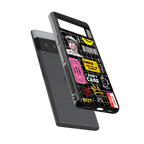 lonely hearts club black back phone cover | glass case for google pixel 6 pro