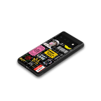 lonely hearts club black back phone cover | glass case for google pixel 6 pro
