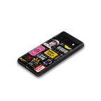 lonely hearts club black back phone cover | glass case for google pixel 6