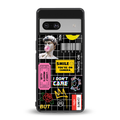lonely hearts club black back phone cover | glass case for Google Pixel 7