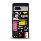 lonely hearts club black back phone cover | glass case for Google Pixel 7