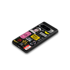 lonely hearts club black back phone cover | glass case for google pixel 8 pro
