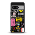 lonely hearts club black back phone cover | glass case for Google Pixel 8
